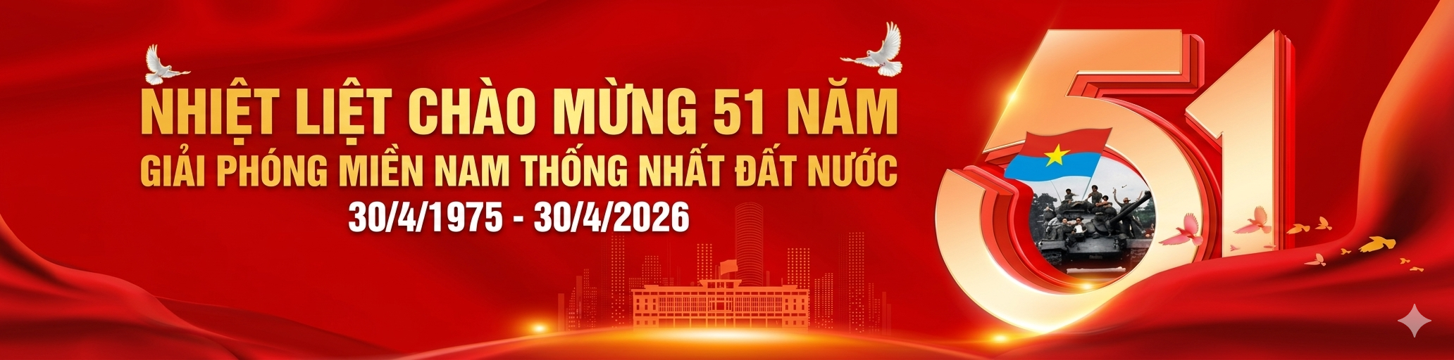  51 năm ngày giải phóng miền nam thống nhất đất nước